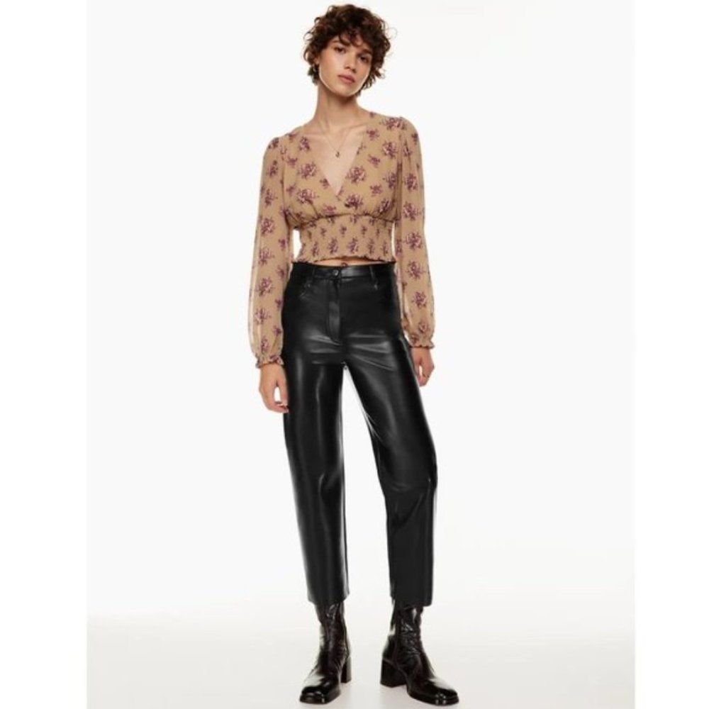 Aritzia Wilfred The Melina Pant Black 2 Short